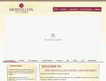 Tablet Screenshot of montillonhotels.com